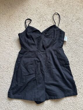 Old Navy Twist Cut Out Front Cami Romper